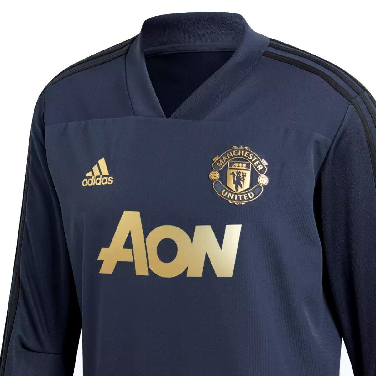 Manchester United training sweat soccer tracksuit UCL 2018/19 - Adidas-2