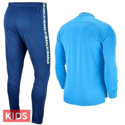 Kids - FC Barcelona soccer presentation Tracksuit light blue 2019 - Nike