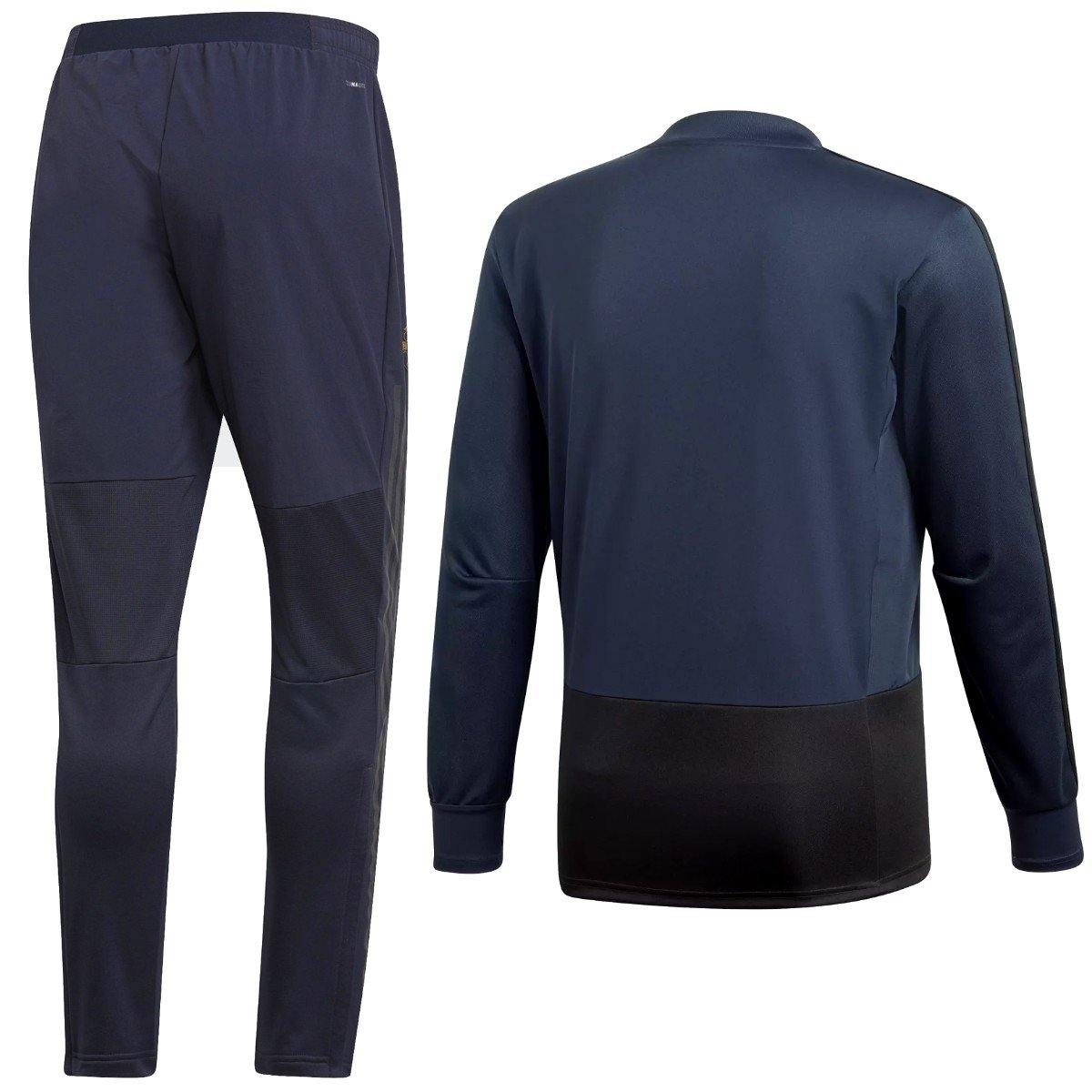 Manchester United training sweat soccer tracksuit UCL 2018/19 - Adidas-1