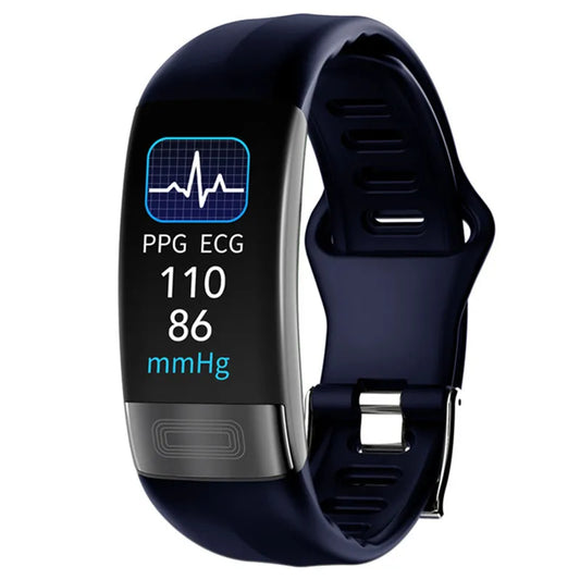 NNEOBA ECG PPG Smart Wristband Fitness Tracke Blue-0